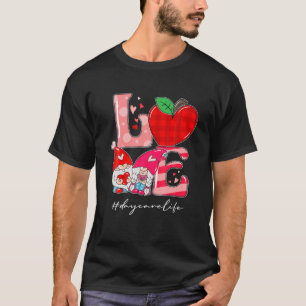 Cute Love Gnome Daycare Life Funny Valentines Day T-Shirt