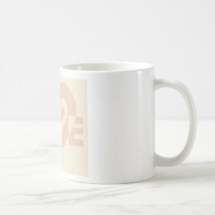Cute Love Graphic in Beige Coffee Mug