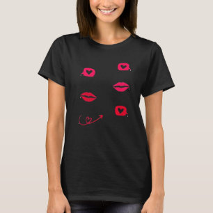 Cute Love Heart Letter Valentine's Day 2023 For Mo T-Shirt