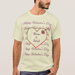 Cute Love Heart Modern Happy Valentines Day Men T-Shirt