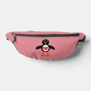 Cute Love Heart Penguin Bum Bags