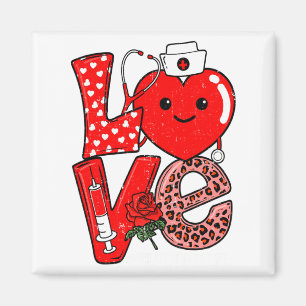 Cute Love Heart Stethoscope Phlebotomist Life Vale Magnet