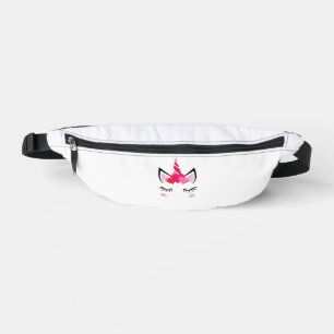 Cute Love Heart Unicorn Valentines Day Top T-Shirt Bum Bags