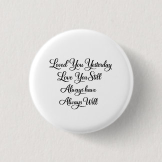 cute love heart valentines day  3 cm round badge