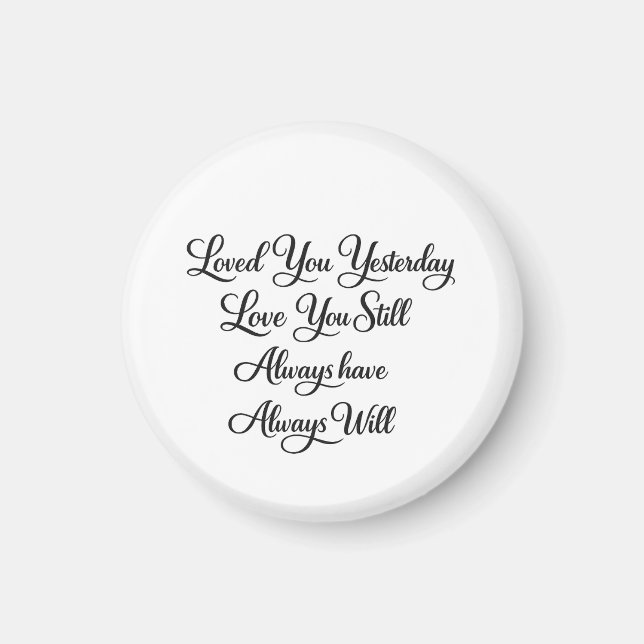 cute love heart valentines day  magnet (Front)