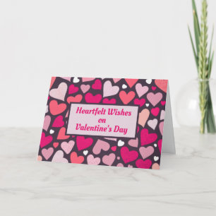 Cute Love Hearts Pattern Valentine's Day Card