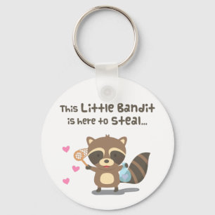 Cute Love Little Masked Bandit Racoon Keychain