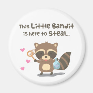 Cute Love Little Masked Bandit Racoon Magnet