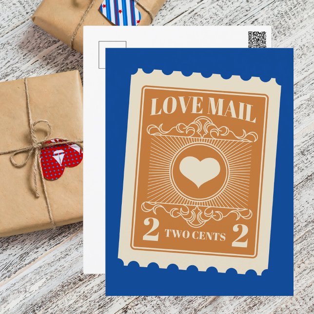 Cute Love Mail Valentines Day  Postcard (Creator Uploaded)
