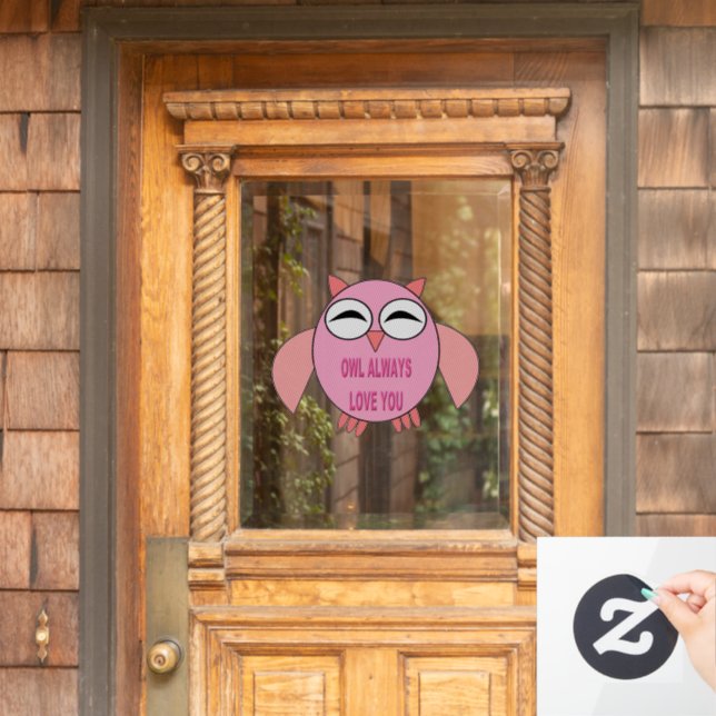 Cute Love Message Owl (Home Door)