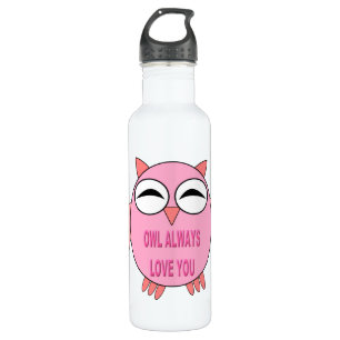Cute Love Message Owl 710 Ml Water Bottle