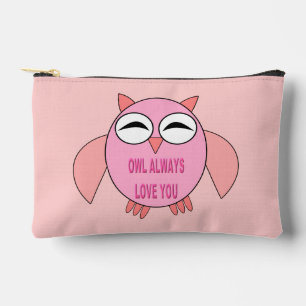 Cute Love Message Owl Accessory Pouch