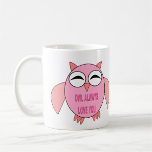 Cute Love Message Owl Mug
