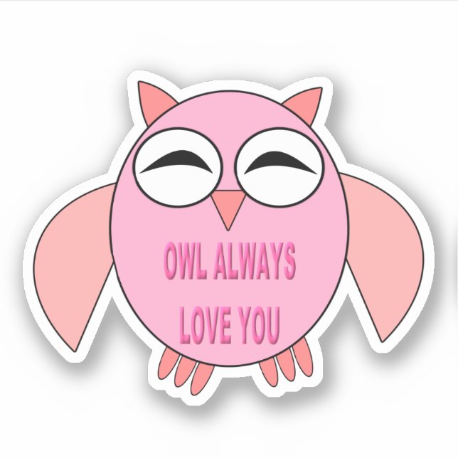 Cute Love Message Owl Shaped (Front)