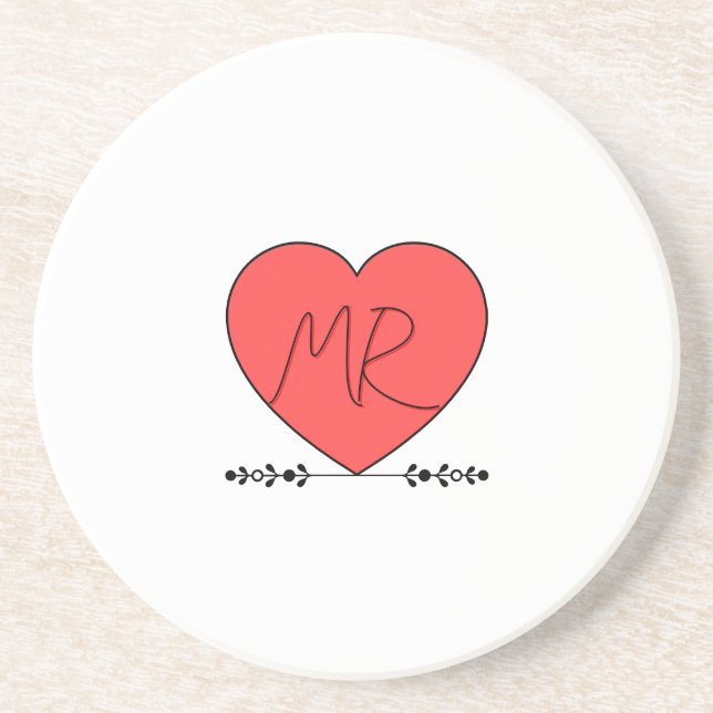 Cute Love MR  Coaster (Front)