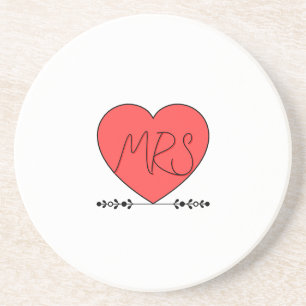 Cute Love MRS  Coaster