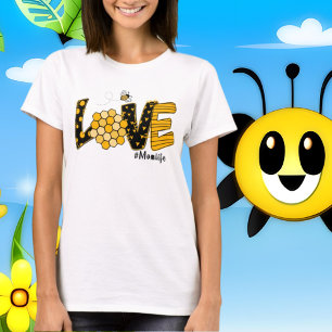 cute love Mum life word art T-Shirt