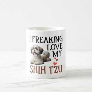 Cute Love My Shih Tzu Dog Coffee Mug