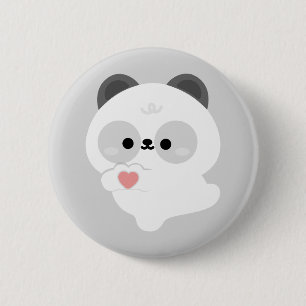 Cute Love Panda 6 Cm Round Badge