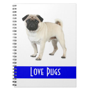 Cute Love Pug Puppy Dog Notebook