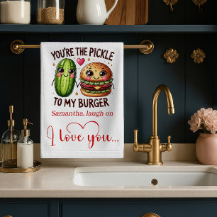 Cute Love Quote Food Kitchen Towel Personalized