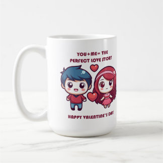 Cute Love Story for Valentine's Coffee Mug
