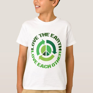 Cute Love The Earth Environmental Activist Kids T-Shirt