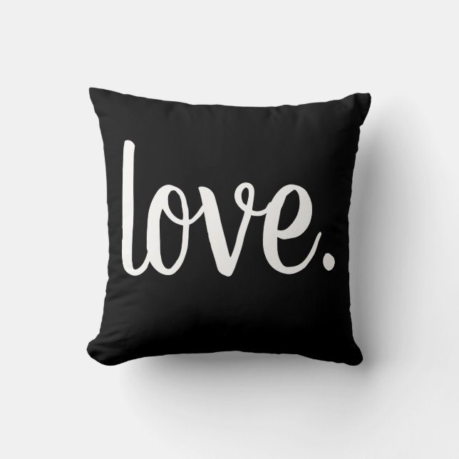 cute LOVE. typography | Cushion (Front)