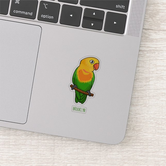 Cute lovebird cartoon parrot (Detail)