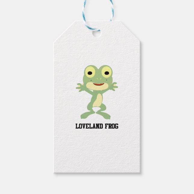 Cute Loveland Frog Gift Tags (Front)