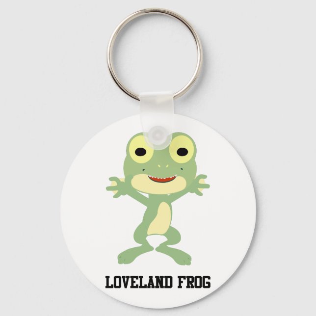 Cute Loveland Frog Key Ring (Front)
