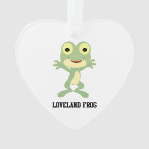 Cute Loveland Frog Ornament