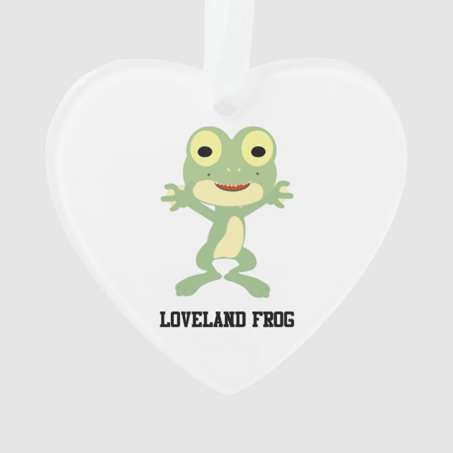 Cute Loveland Frog Ornament (Back)