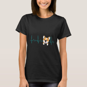 Cute Lovely Corgi Heartbeat For Dog  A1 T-Shirt