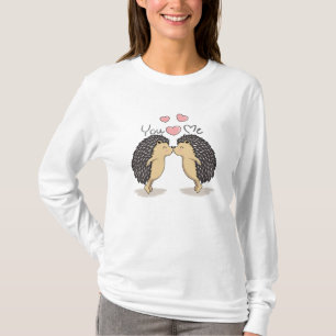 Cute Lovely Kissing Hedgehogs T-Shirt