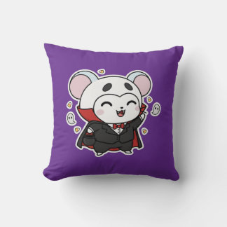 Cute lovely little mouse ready for Halloween  Cushion