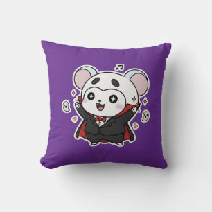 Cute lovely little mouse ready for Halloween  Cushion