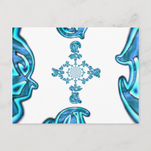 Cute lovely monogrammed Customise Product Postcard