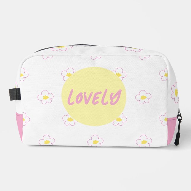 Cute lovely pink. dopp kit (Front)