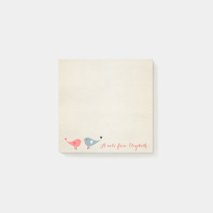 Cute Lovely Stylish ,Birds In Love Post-it Notes