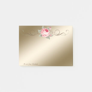 Cute Lovely  Stylish Elegant Rose Post-it Notes