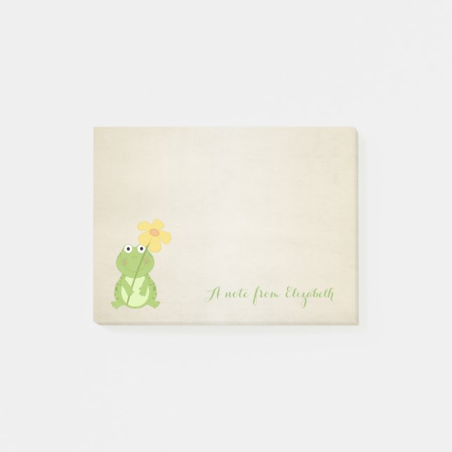 Cute Lovely  Stylish ,Frog Post-it Notes (Front)