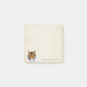 Cute Lovely  Stylish ,Tiger, Personalised Post-it Notes