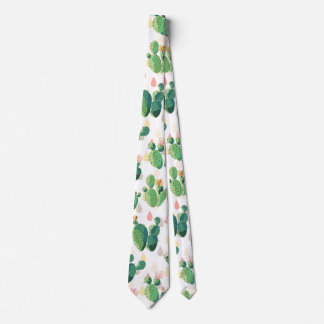 Cute Lovely Succulent Cactus Tie