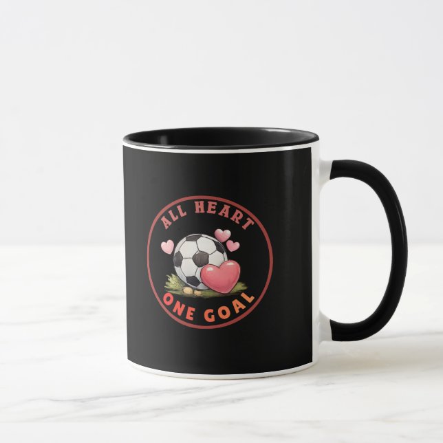 Cute & Lovely Valentine Soccer Mug (Right)