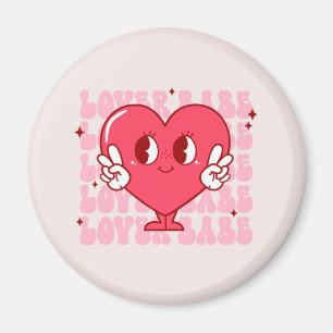 Cute Lover Babe Heart Magnet