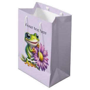 Cute lovers party customisable medium gift bag