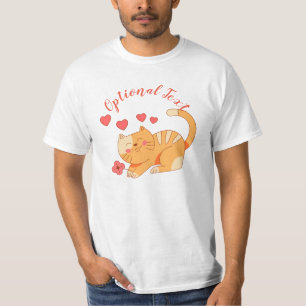Cute Loving Orange Tabby Kitten   T-Shirt