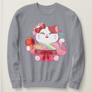 Cute Lucky Cat Sweatshirt