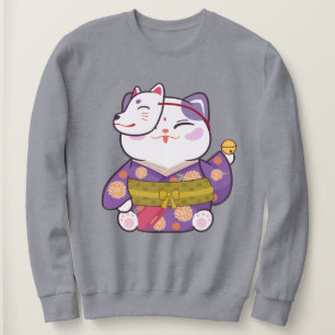 Cute Lucky Cat T-Shirt Sweatshirt